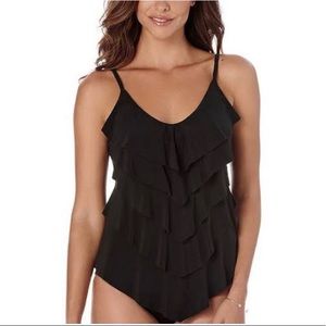 VANISHING ACT size 16 TANKINI NEW with TAGS all over SLIMMING stretchy